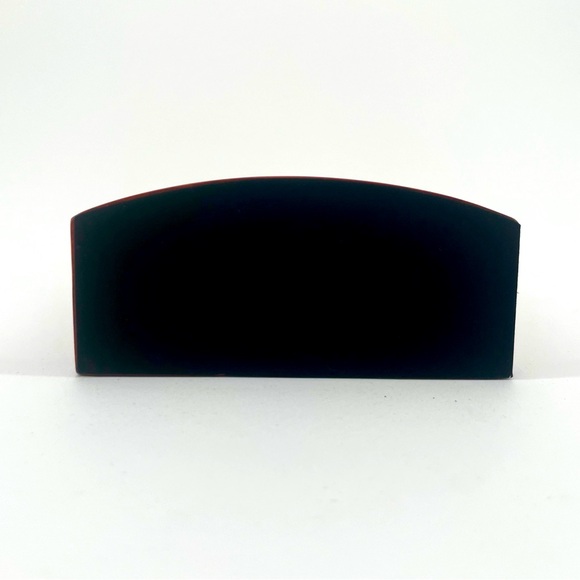 Rosewood Quality Analog Piano Finish Domed Minimalist Desk Clock Roman Numerals - Picture 5 of 5